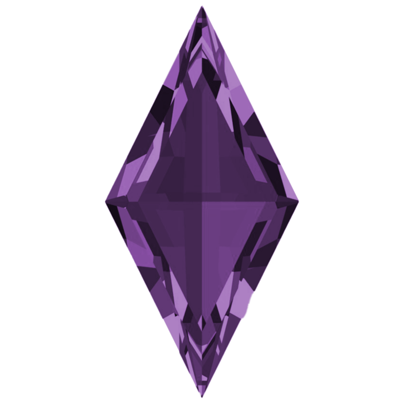 Lozenge FAB Lab-Grown Purple Sapphire Gems