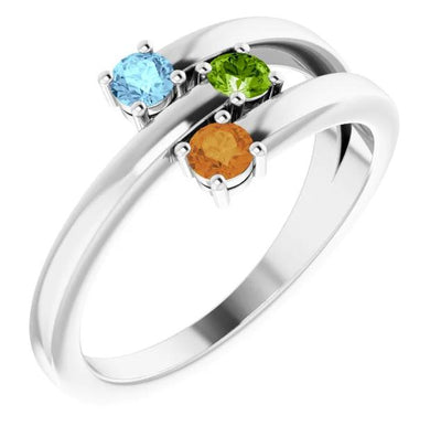 3-Stone Family Ring-FIRE & BRILLIANCE