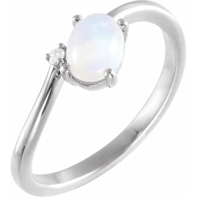 White Opal Gift Set: 3 Rings