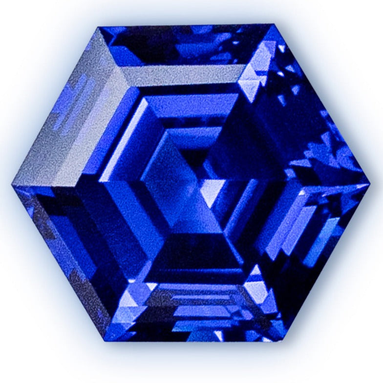 Art Masters Gems Standard 0.75 Ct Heart Blue Sapphire Created Gemstone  HCG075-BS
