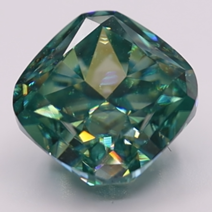 Blue 2025 green moissanite