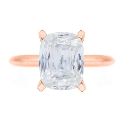 Criss Cut Cushion Heirloom FAB Moissanite 4 Prongs FANCY Solitaire Ring-Solitaire Ring-Fire & Brilliance ®