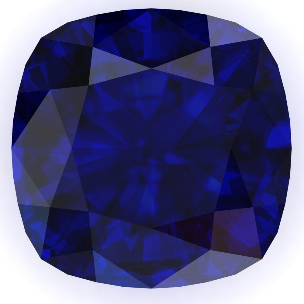 Cushion Lab Blue Sapphire - Lab Cushion Blue Sapphires