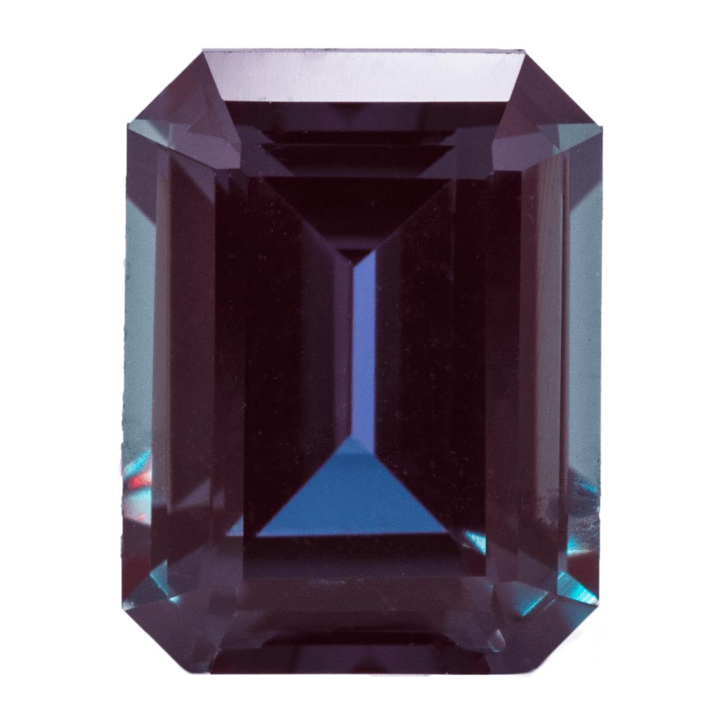 Lab-Grown Alexandrite Color Change Russian Loose Gemstones Hexagon