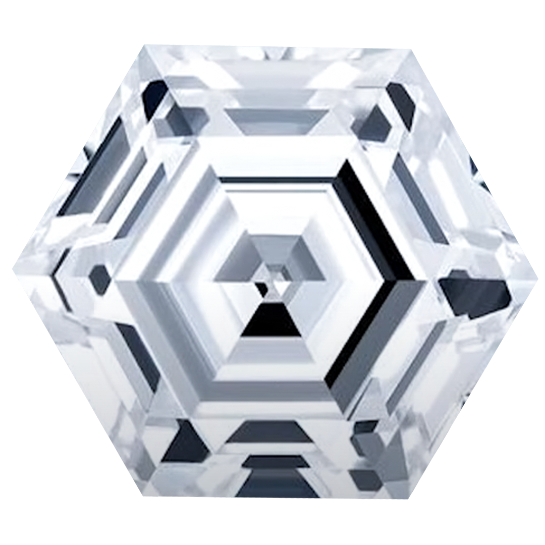 Hexagon shape diamond Clearance