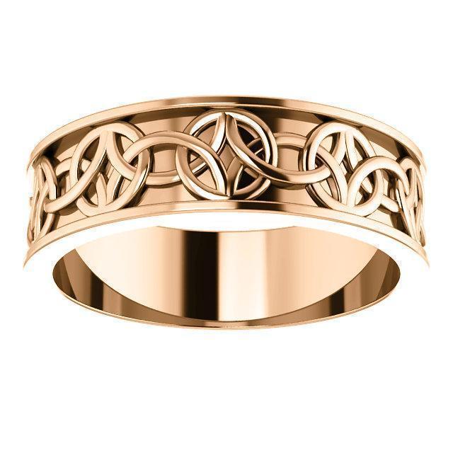 Matthew Celtic-Inspired Wedding Band-Wedding and Anniversary Bands-Fire & Brilliance ®