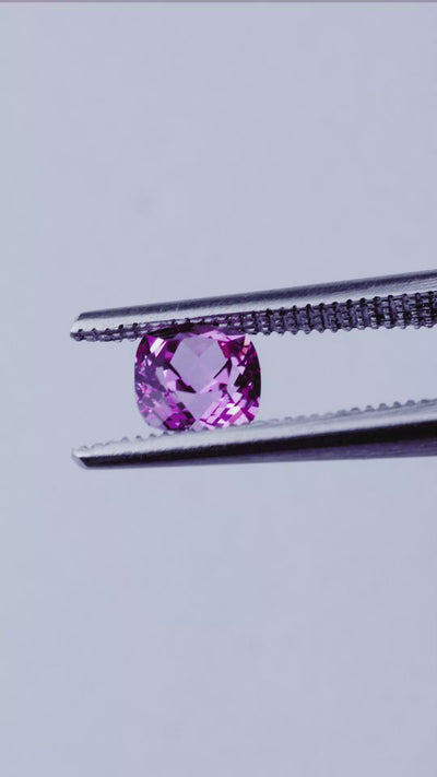 Cushion FAB Lab-Grown Pink Sapphire Gems