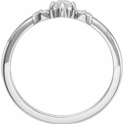 Stackables 1/6 CTW Natural Rose-Cut Diamond Ring