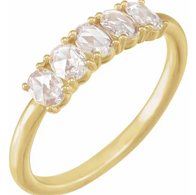 Stackables 1/2 CTW Natural Rose-Cut Diamond Ring