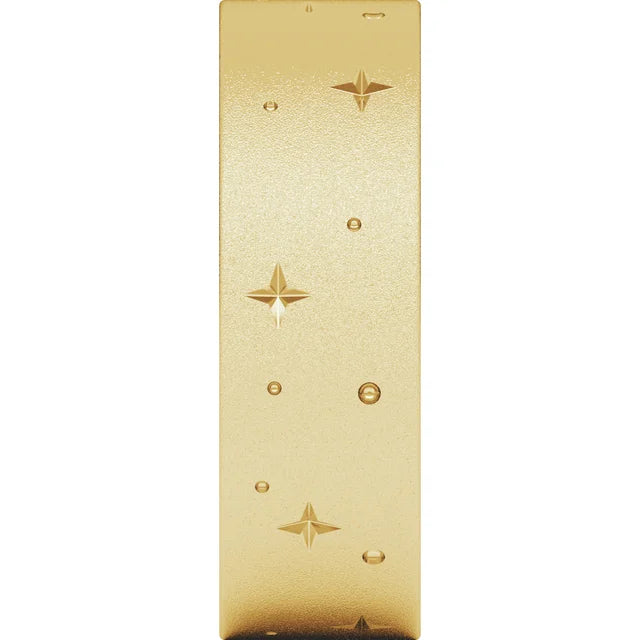 Eternity Star Glass Blast Finish Bold Band