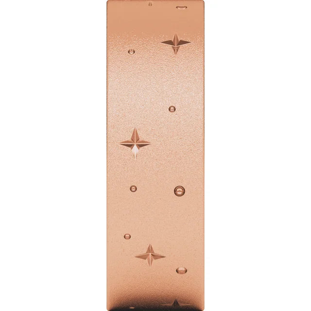 Eternity Star Glass Blast Finish Bold Band