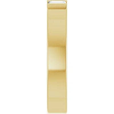 3 Stone Baguette Bold Band