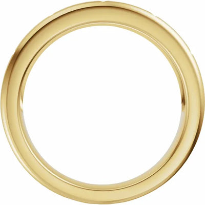Star Etched Straight Bold Band