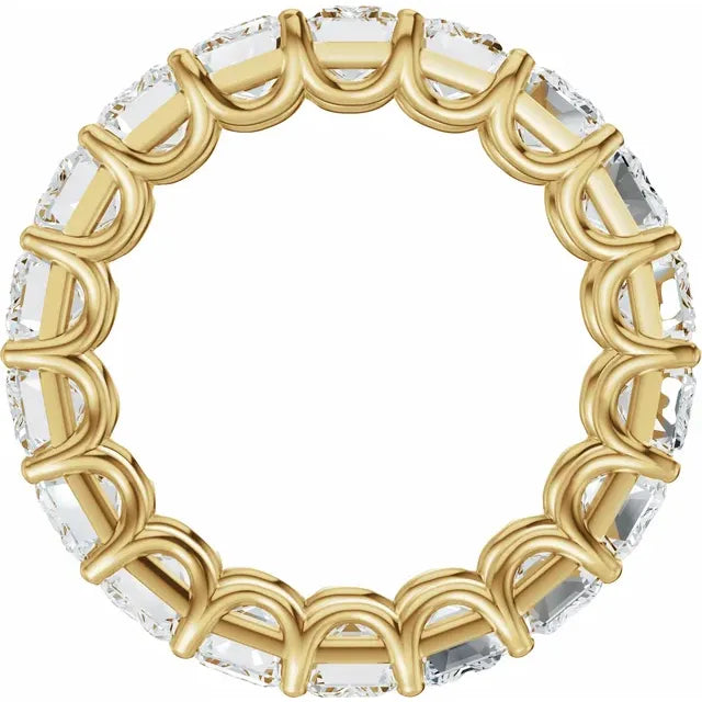 Emerald Gemstones Full Eternity Bold Band
