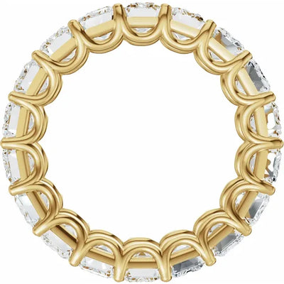 Emerald Gemstones Full Eternity Bold Band