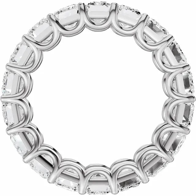 Emerald Gemstones Full Eternity Bold Band