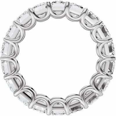 Emerald Gemstones Full Eternity Bold Band