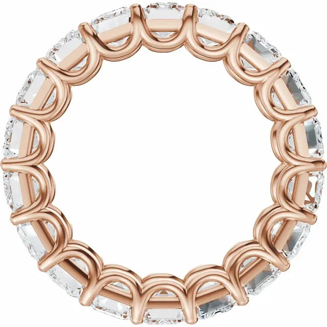Emerald Gemstones Full Eternity Bold Band