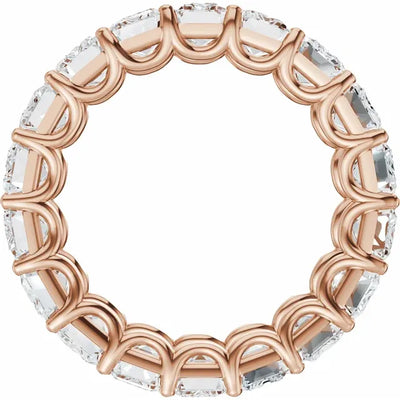 Emerald Gemstones Full Eternity Bold Band