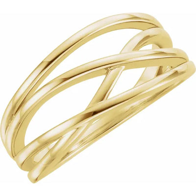 Criss Cross Free Form Ring