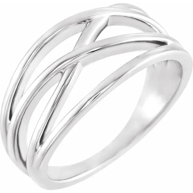 Criss Cross Free Form Ring