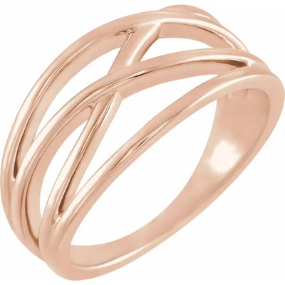 Criss Cross Free Form Ring