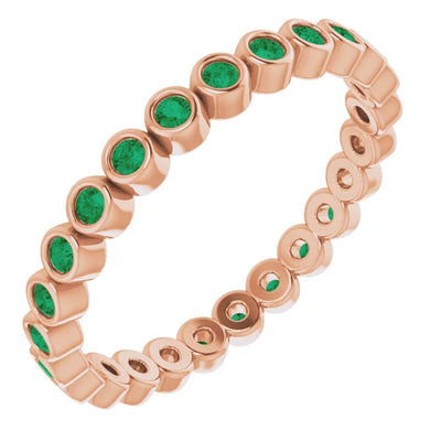 Prestine Gemstones Full Eternity Full Bezel-Set Band