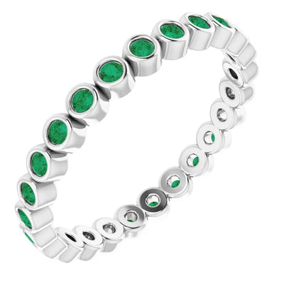 Prestine Gemstones Full Eternity Full Bezel-Set Band