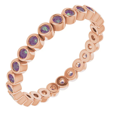 Prestine Gemstones Full Eternity Full Bezel-Set Band