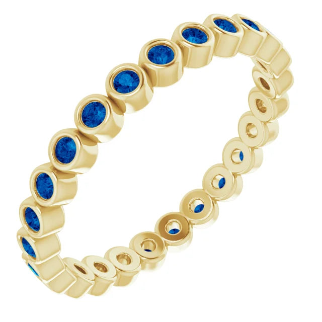 Prestine Gemstones Full Eternity Full Bezel-Set Band