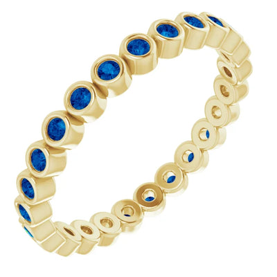 Prestine Gemstones Full Eternity Full Bezel-Set Band
