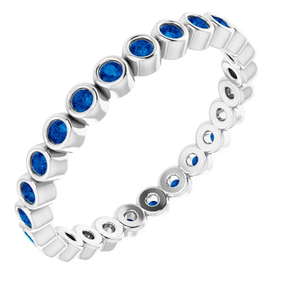 Prestine Gemstones Full Eternity Full Bezel-Set Band