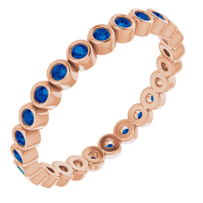 Prestine Gemstones Full Eternity Full Bezel-Set Band