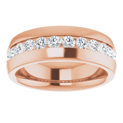 Round 3mm Half Eternity Bold Band
