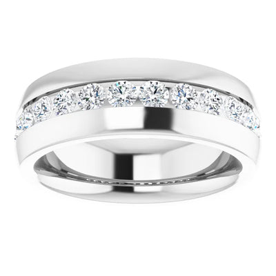 Round 3mm Half Eternity Bold Band