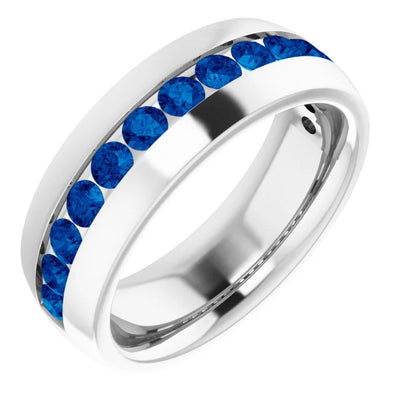 Round 3mm Half Eternity Bold Band