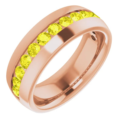 Round 3mm Half Eternity Bold Band