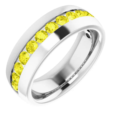 Round 3mm Half Eternity Bold Band