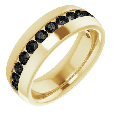 Round 3mm Half Eternity Bold Band