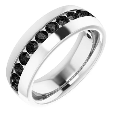 Round 3mm Half Eternity Bold Band