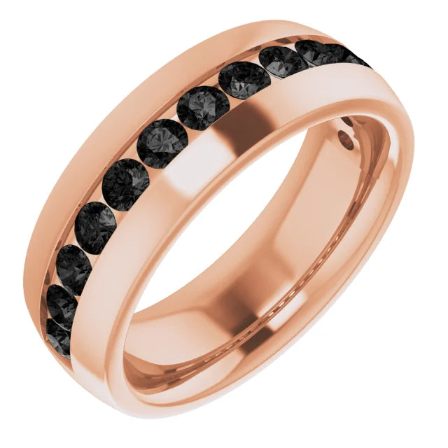 Round 3mm Half Eternity Bold Band