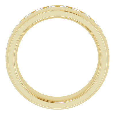 Round 3mm Half Eternity Bold Band