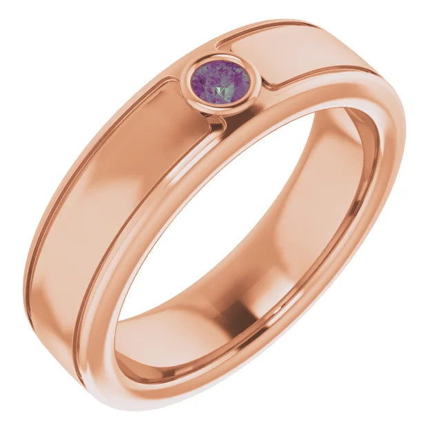 Round Cut Center Piece Bold & Thick Ring