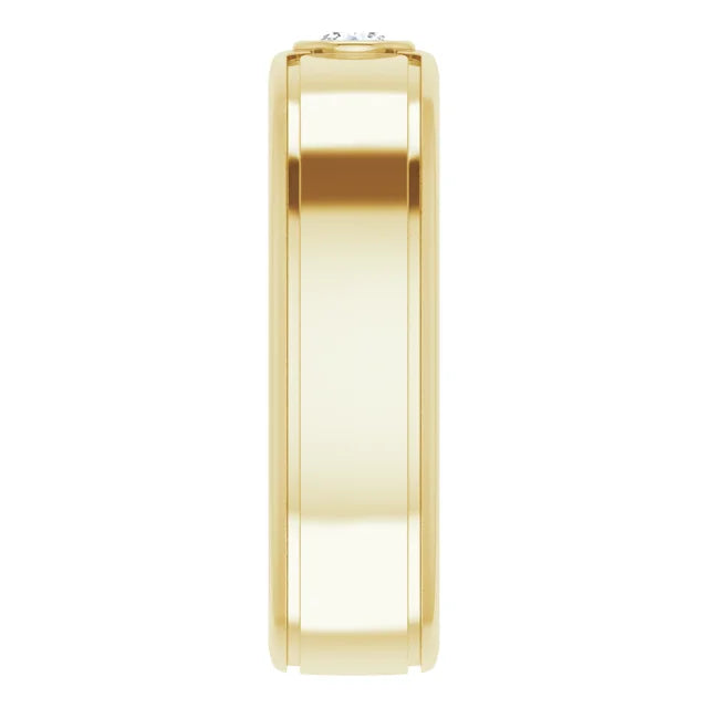 Round Cut Center Piece Bold & Thick Ring