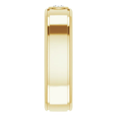 Round Cut Center Piece Bold & Thick Ring