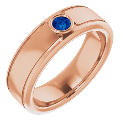 Round Cut Center Piece Bold & Thick Ring