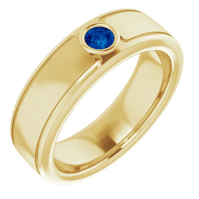 Round Cut Center Piece Bold & Thick Ring