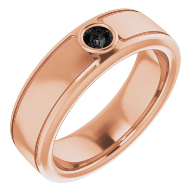 Round Cut Center Piece Bold & Thick Ring