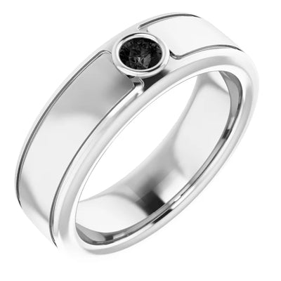 Round Cut Center Piece Bold & Thick Ring