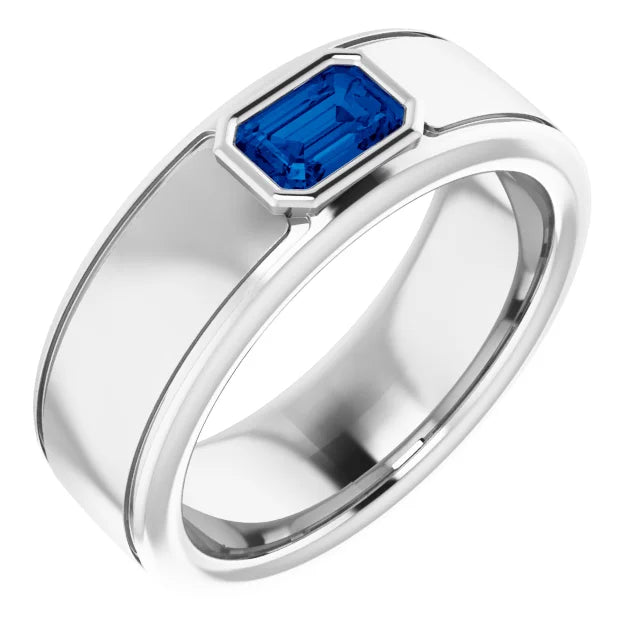 Emerald Cut Center Piece Bold & Thick Ring